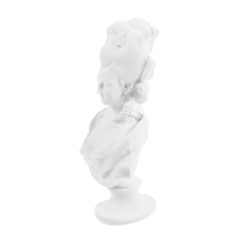 HEMOTON Desktop-Statue Einziehbar Kernstück Tragbares Kleine Halskette Vintage - Mini-göttinstatue Skulptur Girlande Rosa Thematisiert Miniatur Harz Weiß von HEMOTON