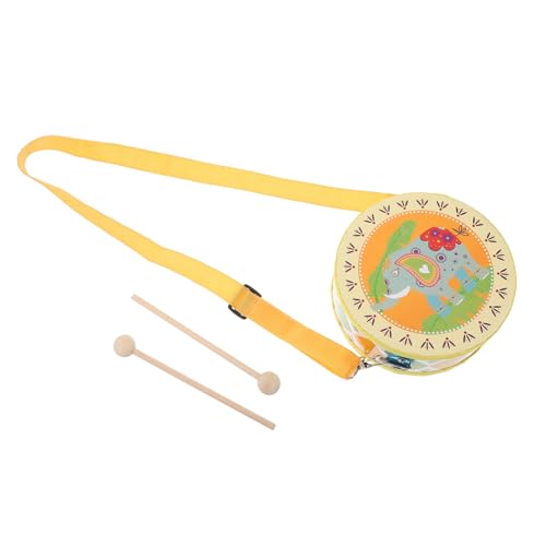 HEMOTON Doppelseitige Kinderhandtrommel mit Tragegurt Pädagogisches Rhythmusinstrument für Kindergarten Fördert Musikalische Kreativität Kindgerechtes Elefantendesign Schlägel für HEMOTON Doppelseitige Kinderhandtrommel mit Tragegurt Pädagogisches Rhythmusinstrument für Kindergarten Fördert Musikalische Kreativität Kindgerechtes Elefantendesign Schlägel für von HEMOTON