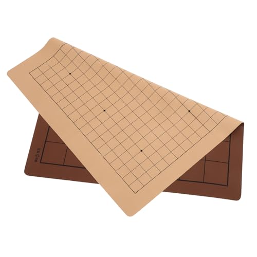 HEMOTON Weiqi Schachbrett - Doppelseitiges Klappschachbrett Mit Pu-Material Für von HEMOTON