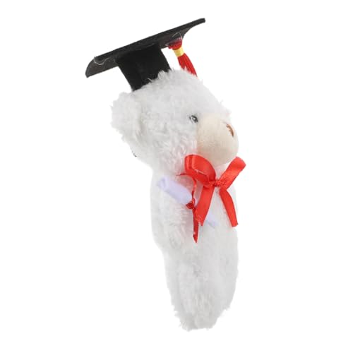 HEMOTON Mini-bär Spielzeug Abschlussbär Fürs College/high School Weißes Plüschtier Mit Mütze Blumenstrauß HEMOTON Mini-bär Spielzeug Abschlussbär Fürs College/high School Weißes Plüschtier Mit Mütze Blumenstrauß von HEMOTON