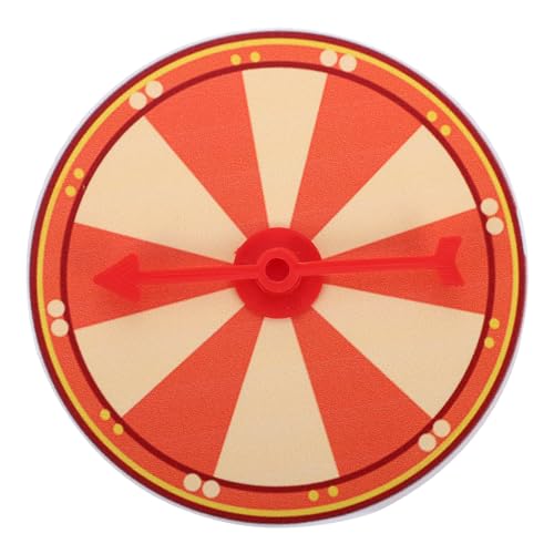 HEMOTON Drehscheibe Rad Dreht Sich Spielpfeil Lotterie Drehteller Rad Gewinnen DIY- Wagen Rad Lotteriegewinnrad Rad-Spiel-Requisite Spielrad Party Karte Plastik von HEMOTON
