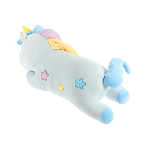 HEMOTON Einhorn-Puppe bettzeug betteinlagen Unicorn Toy plushbit Toys for für Paare Kinderzimmer Puppe Ornament Einhorn-Kissenpuppe Plüsch Blue von HEMOTON