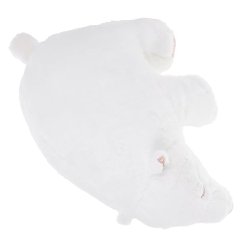 HEMOTON Eisbärpuppe Sofa - Stofftierpuppe Puppenspielzeug Simulation Von Tierpuppen Tragen Kuscheltiere Bär Puppe Ausgestopftes Bärenspielzeug Plüsch Weiß von HEMOTON