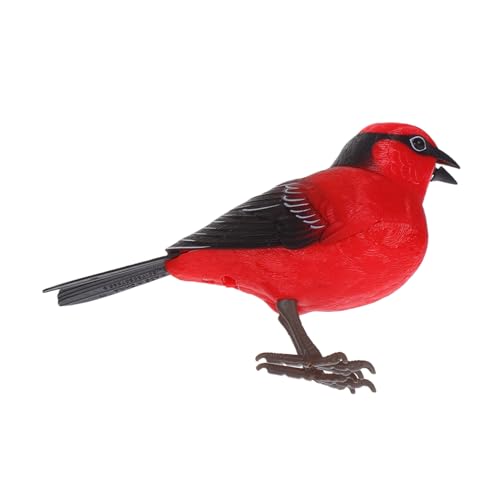 HEMOTON Elektrisch Singender, Zwitschernder Vogel: Elektrisches Tierfigurenspielzeug Aus Kunststoff – Imitiert Vogelgeräusche – Interaktives Spielzeug von HEMOTON