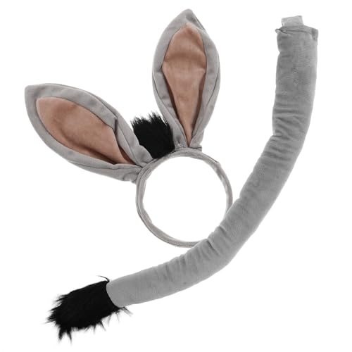 HEMOTON -haarband Mit Eselsschwanz-set Für Cosplay Halloween Partys Für Erwachsene Und Kinder von HEMOTON