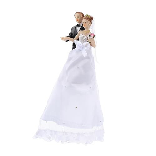HEMOTON Exquisiter Resin Hochzeitstortenfigur Cake Topper Party Dessert Deko Adornment für Feierlichkeiten Elegante Glatte Oberfläche Hochzeitsdeko Tortenfigur HEMOTON Exquisiter Resin Hochzeitstortenfigur Cake Topper Party Dessert Deko Adornment für Feierlichkeiten Elegante Glatte Oberfläche Hochzeitsdeko Tortenfigur von HEMOTON