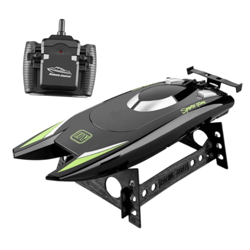 HEMOTON Fernsteuerbares Rc Boot Hochgeschwindigkeits Wasserboot für Erwachsene Mini Hochleistungs Modellboot aus Robustem Kunststoff Geeignet für Pool Badewanne Teich und See Schwarz HEMOTON Fernsteuerbares Rc Boot Hochgeschwindigkeits Wasserboot für Erwachsene Mini Hochleistungs Modellboot aus Robustem Kunststoff Geeignet für Pool Badewanne Teich und See Schwarz von HEMOTON