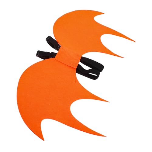 HEMOTON Fledermausflügel für Kostümzubehör für Halloween Leichtes Eva Material für Rollenspiele und Themenpartys Geeignet für Jahre Orangefarbene Flügel von HEMOTON