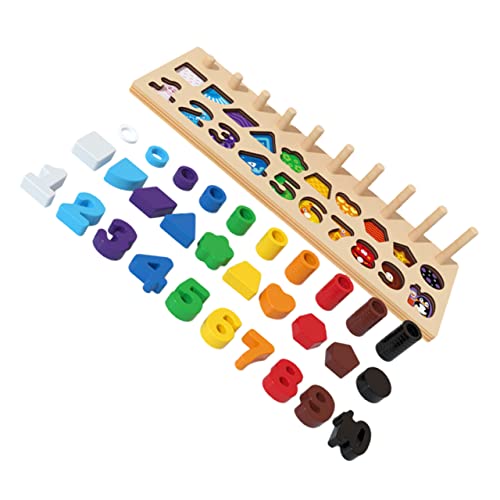 HEMOTON Formen Zahlen Matching Holzspielzeug Farben und Formenwahrnehmung für Einsatz im Kindergarten Hause HEMOTON Formen Zahlen Matching Holzspielzeug Farben und Formenwahrnehmung für Einsatz im Kindergarten Hause von HEMOTON