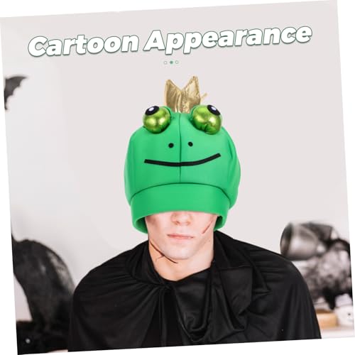 HEMOTON Frosch Königsmütze Vollkopf Hut Unisex Karneval Halloween Party Kostüm Tierkopfbedeckung Foto Requisiten Verkleidung für Erwachsene HEMOTON Frosch Königsmütze Vollkopf Hut Unisex Karneval Halloween Party Kostüm Tierkopfbedeckung Foto Requisiten Verkleidung für Erwachsene von HEMOTON