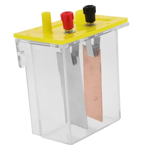 HEMOTON Fruchtbatterie Experimentierkasten mit Metallplatten für Physikunterricht Stabiles DIY Experimentiergerät zur Stromerzeugung aus Früchten Geeignet für Schüler und von HEMOTON