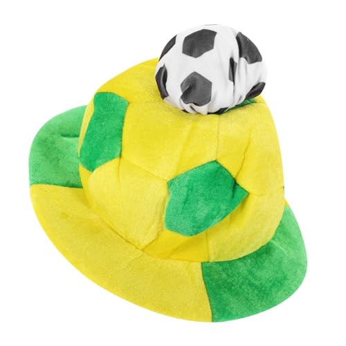 HEMOTON Fußball Fanhut Brasilien Leicht Lustiger Hut Unisex Kopfdeko Tragbar für Fußballspiele und Party HEMOTON Fußball Fanhut Brasilien Leicht Lustiger Hut Unisex Kopfdeko Tragbar für Fußballspiele und Party von HEMOTON
