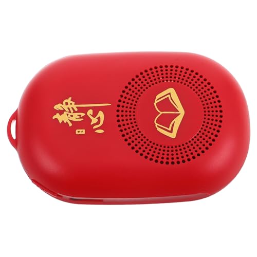HEMOTON Gebetsmusikgerät Soundmaschine Musikplayer Musikplayer Für Ältere Menschen Maschine Gebetsmusik Für Den Außenbereich Kleiner Musikplayer Gebetsgerät Kunststoff Rot von HEMOTON