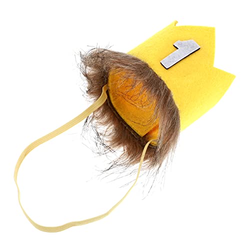 HEMOTON Geburtstagskrone Goldene DIY Partyhut für Mädchen und Jungen Dekorativer Geburtstagskopfschmuck Einzigartiger Kindergeburtstag Hut für Fröhliche und Unvergessliche von HEMOTON