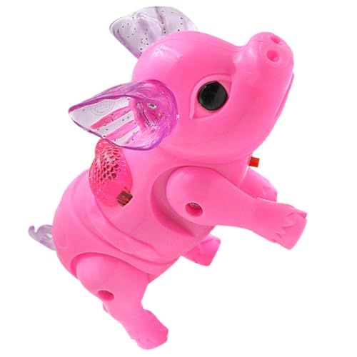 HEMOTON Gehendes Aufkleber Für Küken Cartoon-Aufkleber Feng Mooshase Leuchtendes Ohrenschützer Kleidung Mini-Aquarium - Haustier Hasen Rosa Plastik von HEMOTON
