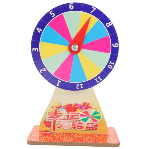 HEMOTON Glückslotterie-Unterhaltungskarussell Schicksalsrad drehbares Spielrad Einarmiger Los hühner kinderknallzeug -Plattenspieler Spiel Plattenspieler Acryl HEMOTON Glückslotterie-Unterhaltungskarussell Schicksalsrad drehbares Spielrad Einarmiger Los hühner kinderknallzeug -Plattenspieler Spiel Plattenspieler Acryl von HEMOTON
