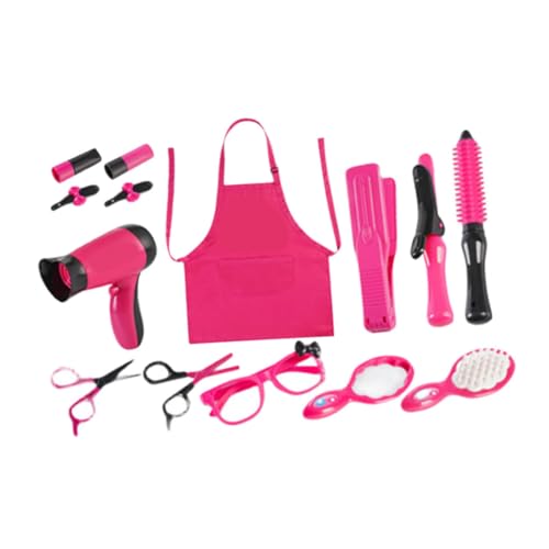 HEMOTON Haarsalon Spielset für Realistisches Friseur mit Vielseitigen Styling Werkzeugen Fördert Kreativität und Hand Augen Koordination Tragbares Friseur Salon Set für Mädchen von HEMOTON