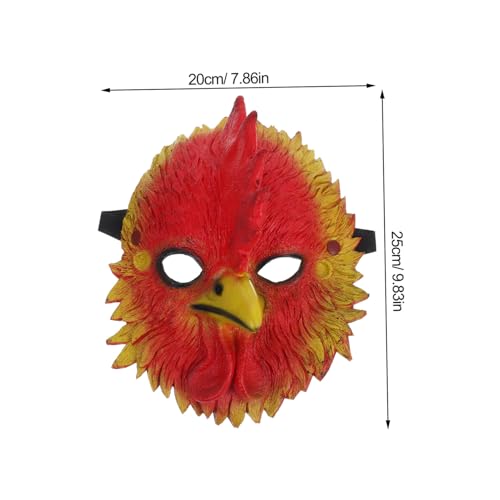 HEMOTON Halloween Cosplay Hahnenmaske aus Leichtem Material mit Elastischem Band Realistische Tierkopf Requisite für Party Karneval und Kostümierung Bequem Tragbar und Kreativ Gestaltet HEMOTON Halloween Cosplay Hahnenmaske aus Leichtem Material mit Elastischem Band Realistische Tierkopf Requisite für Party Karneval und Kostümierung Bequem Tragbar und Kreativ Gestaltet von HEMOTON