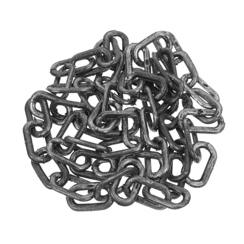 HEMOTON Halloween Fake Chain Deko Schwarze Silberne Kunststoffkette für Gruselige Halloween Party Accessoires Lange Kette für Beeindruckende Dekorationen HEMOTON Halloween Fake Chain Deko Schwarze Silberne Kunststoffkette für Gruselige Halloween Party Accessoires Lange Kette für Beeindruckende Dekorationen von HEMOTON