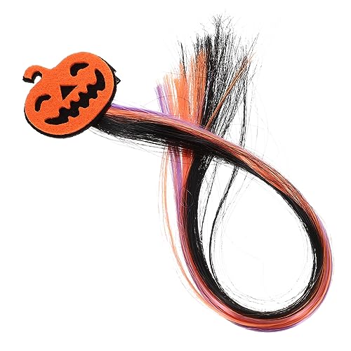 HEMOTON Halloween Kürbis Haarspange Halloween-kopfschmuck Halloween-cosplay-requisiten Kostüm Funkeln Halloween-aufkleber Halloween-skeletthand Halloween-haarteil Maske Orange Legierung von HEMOTON