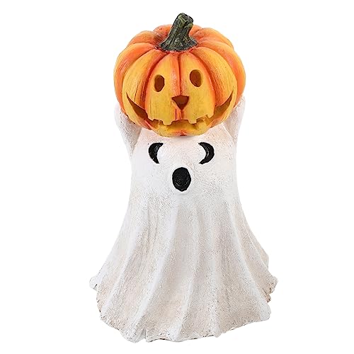 HEMOTON Halloween Kürbis Harz Ornamente Skelett Halloween Kürbis Geist Statue Halloween Kürbis Dekorationen Halloween Kürbis Und Geist Figur HEMOTON Halloween Kürbis Harz Ornamente Skelett Halloween Kürbis Geist Statue Halloween Kürbis Dekorationen Halloween Kürbis Und Geist Figur von HEMOTON