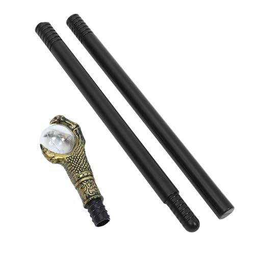 HEMOTON Halloween-kostüm-requisiten Zauberstäbe Verkleiden Gehen Festzug-kostümzubehör Königszepter Königlicher Spazierstock Cosplay-dekoration Stock Für Cosplay Plastik Golden von HEMOTON