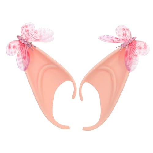 HEMOTON Halloween-ohren-requisiten Fee-pixie-ohren Cosplay-set Für Frauen 2-teilig Halloween-kostüm-zubehör von HEMOTON