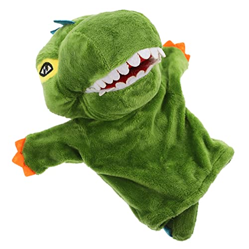 HEMOTON Handpuppe Früherziehung Für Handpuppe Plüsch Dinosaurier Puppe Tier Fingerpuppen Geschichtenerzählen Prop Grün von HEMOTON