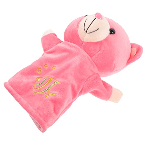 HEMOTON Handpuppe Früherziehungspuppen Interaktive Tiere Lebensechte Hand Handpuppe Bär Ausgestopfte Handtiere Handpuppe Plüsch von HEMOTON