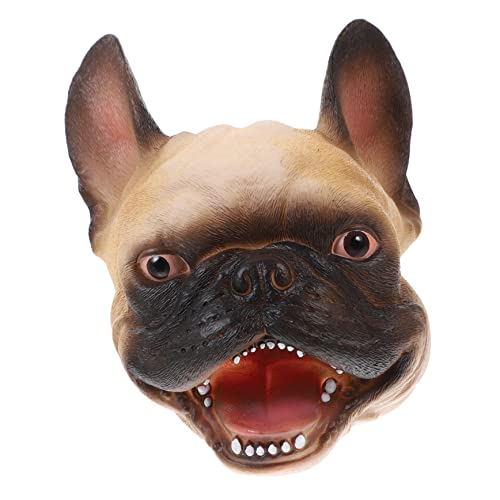 HEMOTON Handpuppe Puppen Marionette Plüsch ausgestopft heiser für kinderspielzeug Hand Puppet Handschuhspielzeug Hundekopf-Handschuhspielzeug Vinyl Light Brown von HEMOTON