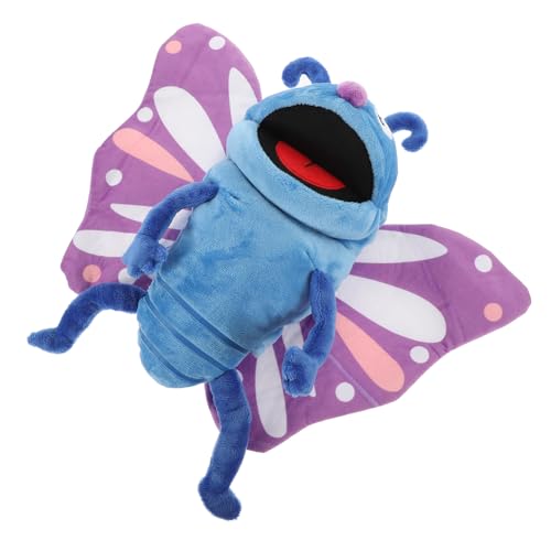 HEMOTON Handpuppe Schmetterling Schmetterlingspuppe Handpuppe Tierspielzeug Cartoon-Tiere-Marionette Handpuppe Fingerpuppen Puppenspielzeug Handpuppen Interaktive Puppen Plüsch von HEMOTON
