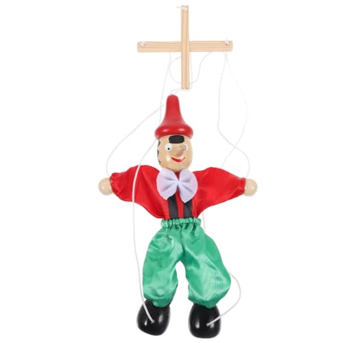 HEMOTON Handpuppe mit Faden aus Holz – Interaktives Spielzeug für Kinder, Puppenshow, handgefertigtes Handwerk, Dekoration und Sammlung, 24 cm HEMOTON Handpuppe mit Faden aus Holz – Interaktives Spielzeug für Kinder, Puppenshow, handgefertigtes Handwerk, Dekoration und Sammlung, 24 cm von HEMOTON
