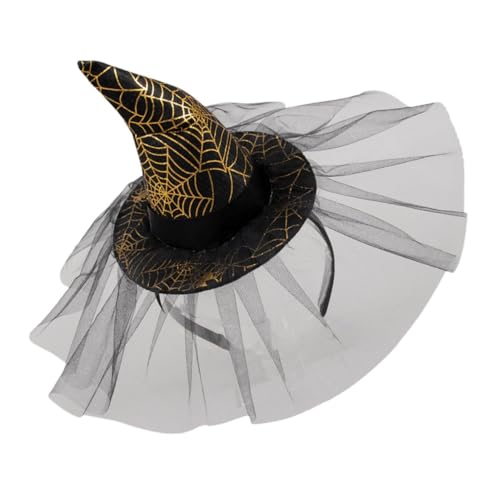 HEMOTON Hexenhut Stirnband halloween haarband halloween haarschmuck Halloween- -Dekorationen Dekorationen mit Hexenhüten Halloween Stirnband Gothic-Kopfbedeckung Gothic-Stirnbänder Tuch von HEMOTON