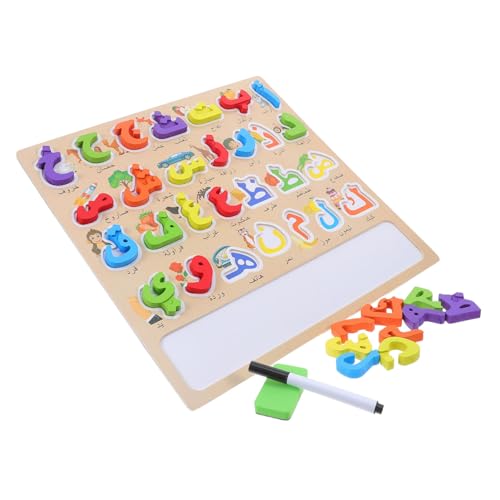 HEMOTON Holz Arabisches Alphabet Puzzle Montessori Lernspielzeug für Frühe Buchstaben Erkennung Motorische Eltern Junge Mädchen Interaktion Familienaktivität HEMOTON Holz Arabisches Alphabet Puzzle Montessori Lernspielzeug für Frühe Buchstaben Erkennung Motorische Eltern Junge Mädchen Interaktion Familienaktivität von HEMOTON