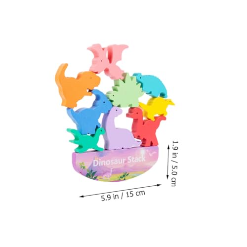 HEMOTON Holz Dinosaurier Stapelspielzeug Cartoon Geformte Bausteine Balancespiel Holzspielzeug Motorik und Koordination HEMOTON Holz Dinosaurier Stapelspielzeug Cartoon Geformte Bausteine Balancespiel Holzspielzeug Motorik und Koordination von HEMOTON