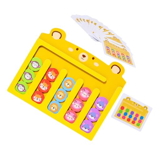 HEMOTON Holz Lernspielzeug Sortierspiel Holzbrett mit Farbigen Schiebesteinen Feinmotorik Fördern Kreatives Denkspiel für Vorschule HEMOTON Holz Lernspielzeug Sortierspiel Holzbrett mit Farbigen Schiebesteinen Feinmotorik Fördern Kreatives Denkspiel für Vorschule von HEMOTON