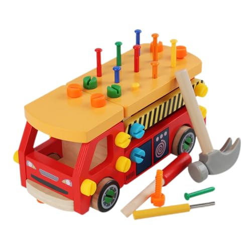 HEMOTON Holz Werkzeug Set mit Werkzeugkoffer Buntes Schrauben und Montieren für Jungen Mädchen Pädagogisches Lernspielzeug Problemlösung und Feinmotorik Sicheres Material HEMOTON Holz Werkzeug Set mit Werkzeugkoffer Buntes Schrauben und Montieren für Jungen Mädchen Pädagogisches Lernspielzeug Problemlösung und Feinmotorik Sicheres Material von HEMOTON