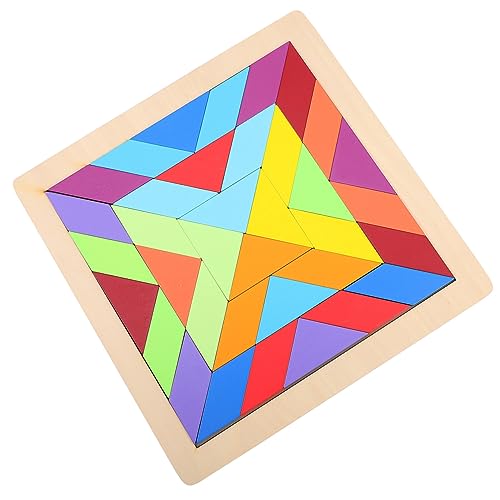 HEMOTON Holzpuzzle Lernspielzeug Geometrische Formen Regenbogen für Frühe Bildung von Räumlichem und Kreativität HEMOTON Holzpuzzle Lernspielzeug Geometrische Formen Regenbogen für Frühe Bildung von Räumlichem und Kreativität von HEMOTON