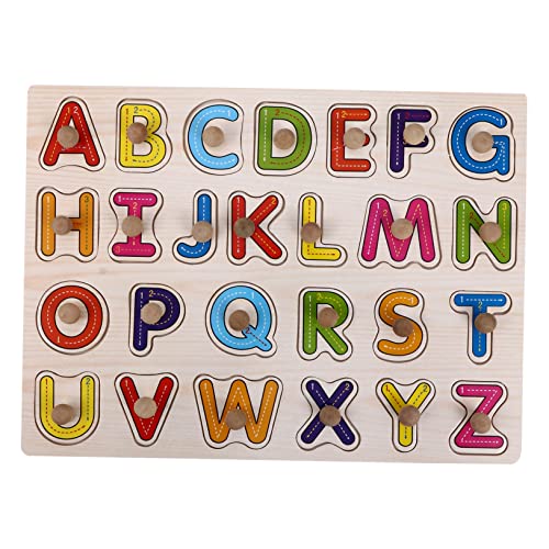 HEMOTON Holzpuzzle für Kleinkinder Pädagogisches Lernspielzeug aus Langlebigem Holz Motorische Puzzle Spiel für Jungen und Mädchen zur Frühkindlichen Entwicklung von HEMOTON