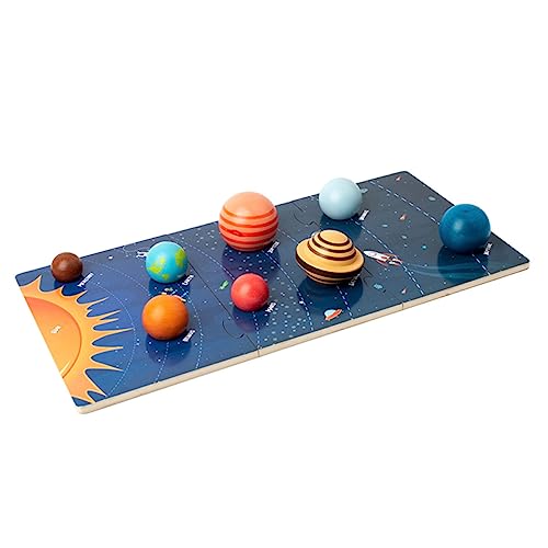 HEMOTON Holzspielzeug Planet Puzzle für Kognitives Solarsystem Fördert Kreativität und Motorische Fähigkeiten für Frühe Bildung und Spielerlebnis HEMOTON Holzspielzeug Planet Puzzle für Kognitives Solarsystem Fördert Kreativität und Motorische Fähigkeiten für Frühe Bildung und Spielerlebnis von HEMOTON