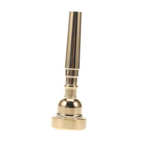 HEMOTON Hornmund Trompeten Mundstück Kupfer Mundstück Professionelles Mundstück Trompeten zubehör trompete zubehör Trompetenteile Trompetenmundstück aus Kupfer Mundstück aus Horn Golden von HEMOTON