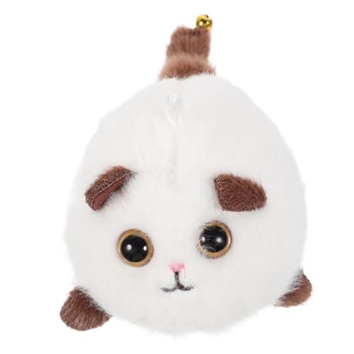 HEMOTON Kätzchenspielzeug Katzenspielzeug Spielzeuge Plüschtier Kuscheltiere Für Teenager Ausgestopfte Katze Geburtstagsgeschenk Süßer Katzenplüsch Kuscheltier Katze Weiß Baumwolle von HEMOTON