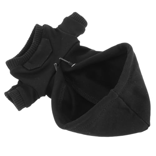 HEMOTON Kapuzenpullover Für Puppen Puppen-Hoodie Stoff Black HEMOTON Kapuzenpullover Für Puppen Puppen-Hoodie Stoff Black von HEMOTON