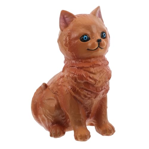 HEMOTON Realistisches Weiches Vinyl-katzenmodell Kätzchenspielzeug Pädagogisches Spielzeug Dekorative Statue Für Katze von HEMOTON