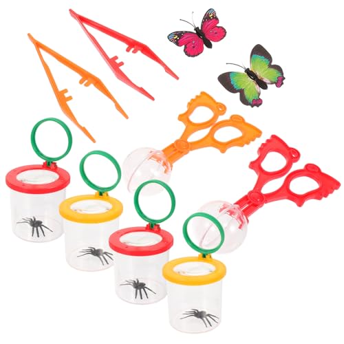 HEMOTON Kompaktes Insekten Beobachtungsset mit Lupe Teilig Insektenboxen aus Bruchsicherem PP für Naturerkundung Outdoor Entdeckerset für Gruppen und Wissenschaftsspielzeug von HEMOTON