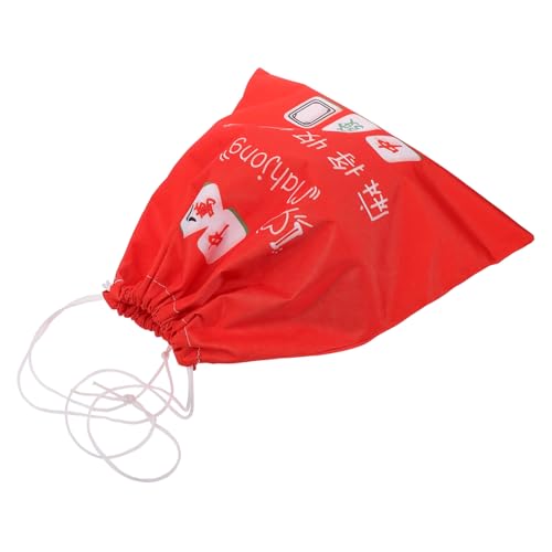 HEMOTON Kordelzug Mahjong Aufbewahrungstasche Groß Rot Dicke Tragbare Mahjong Tasche Leicht Für Reise Und Spielabende HEMOTON Kordelzug Mahjong Aufbewahrungstasche Groß Rot Dicke Tragbare Mahjong Tasche Leicht Für Reise Und Spielabende von HEMOTON