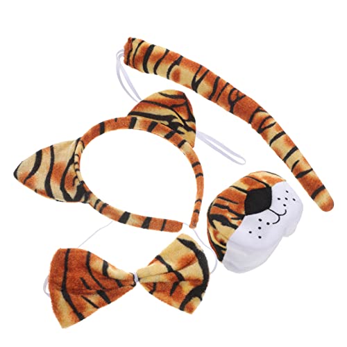 HEMOTON Kostümset Tiger Ohren Stirnband Nase Fliege und für Karneval Halloween und Mottopartys für Tiger Themen Events HEMOTON Kostümset Tiger Ohren Stirnband Nase Fliege und für Karneval Halloween und Mottopartys für Tiger Themen Events von HEMOTON