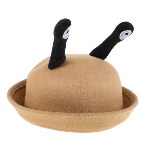HEMOTON Kreative Schneckenaugen Mütze Kleine Runde Hut Lustiges Kostüm Accessoire für Jungen Mädchen Herbst Winter Leicht Und Hellbraun HEMOTON Kreative Schneckenaugen Mütze Kleine Runde Hut Lustiges Kostüm Accessoire für Jungen Mädchen Herbst Winter Leicht Und Hellbraun von HEMOTON
