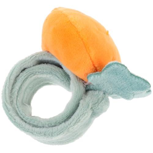HEMOTON -Kreis Schlagarmband fürs Handgelenk 80er Schlagarmbänder Fruchtschlagarmbänder Karotten-Slap-Armbänder Slap-Bands mit Karottenmotiv bequeme Slap-Armbänder Baumwolle Orange von HEMOTON