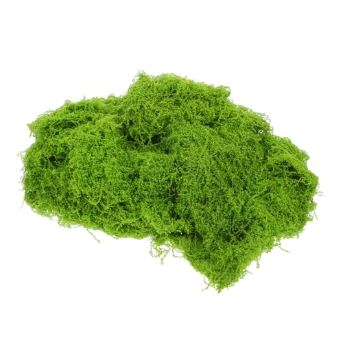 HEMOTON Künstliches Dekomoos Hellgrün Langlebiges Kunstmoos mit Natürlicher Optik für Aquariumgestaltung Miniatur-DIY Basteln und Indoor Pflanzen Dekoration von HEMOTON